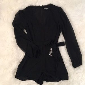 Black dressy romper